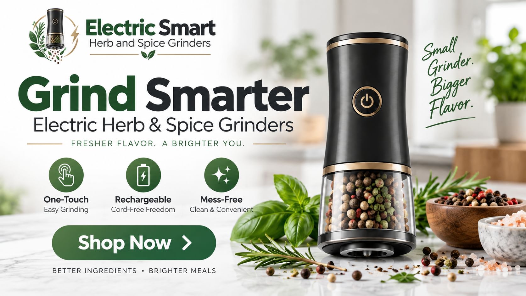 Electric Smart Herb and Spice Grinders